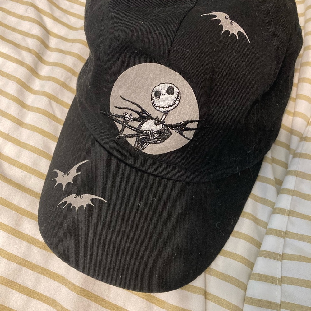 Disney The Nightmare Before Christmas Black Baseball Cap with Jack Skellington